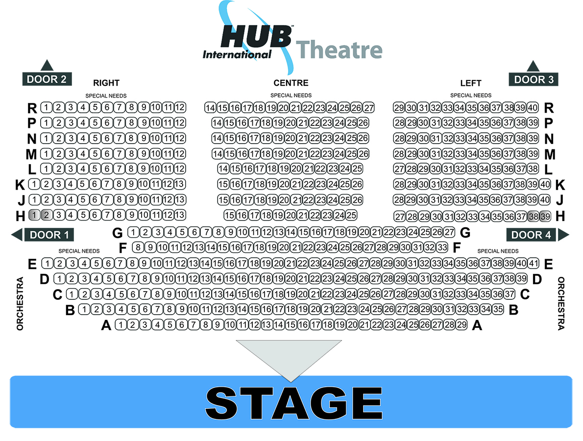Seating Map Chilliwack Cultural Centre
